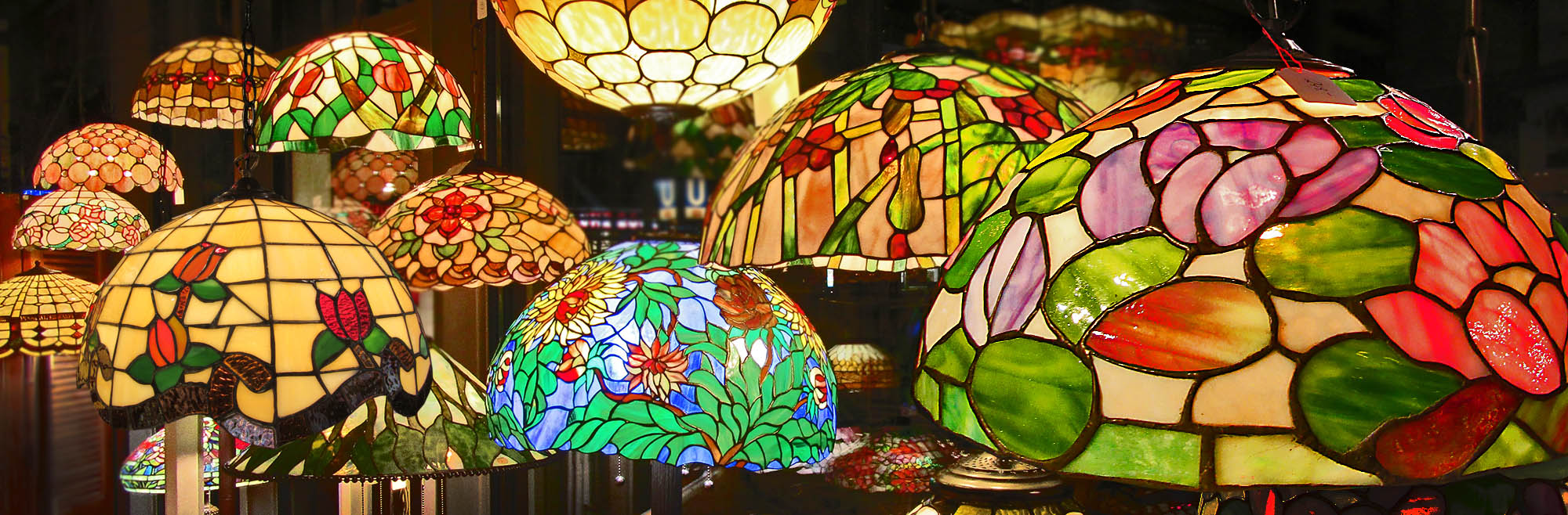 Tiffany-Lampen im Naturkaufhaus